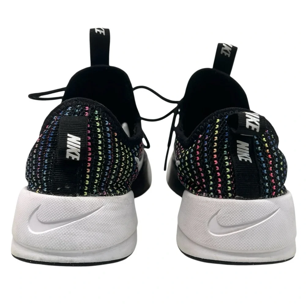 Nike Girls Ashin Modern Black Rainbow Knit Sneakers Athletic Shoes Youth 4.5